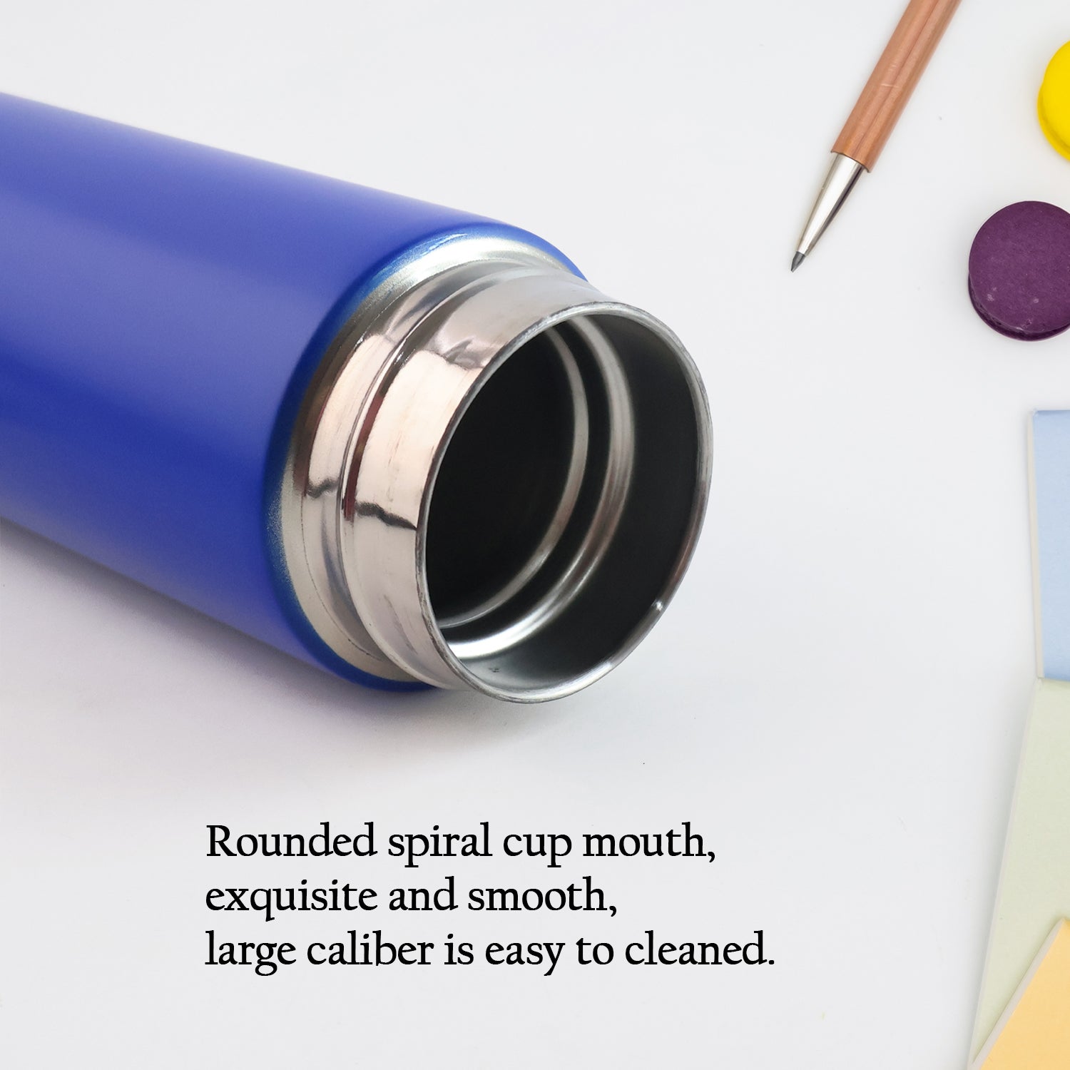 Blue Vacuum Insulated Water Bottle (1 Pc  500ml) Blue Vacuum Insulated Water Bottle (1 Pc  500ml)